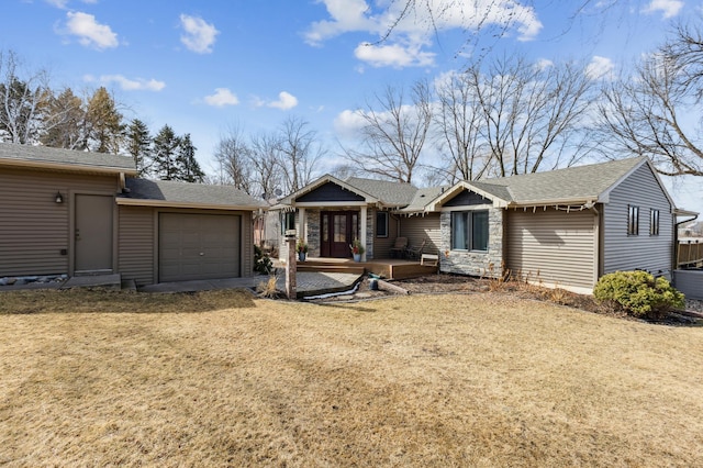 1683 Hansack Ave NE, Saint Michael, MN 55376 - view of front facade featuring a garage, a front yard, and roof with shingles