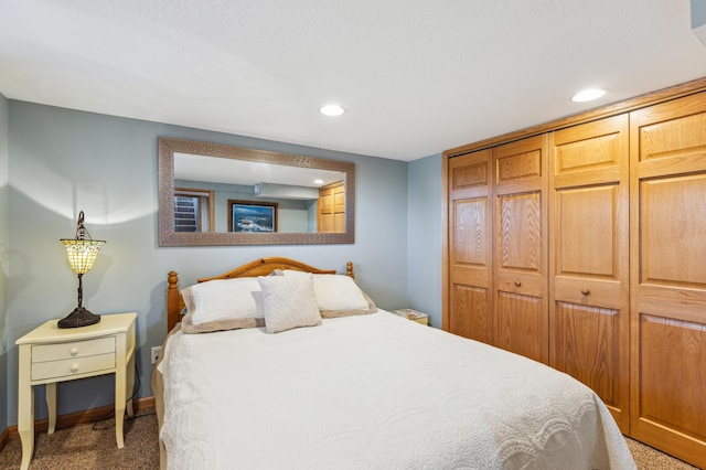 1683 Hansack Ave NE, Saint Michael, MN 55376 - carpeted bedroom featuring baseboards, recessed lighting, and a closet