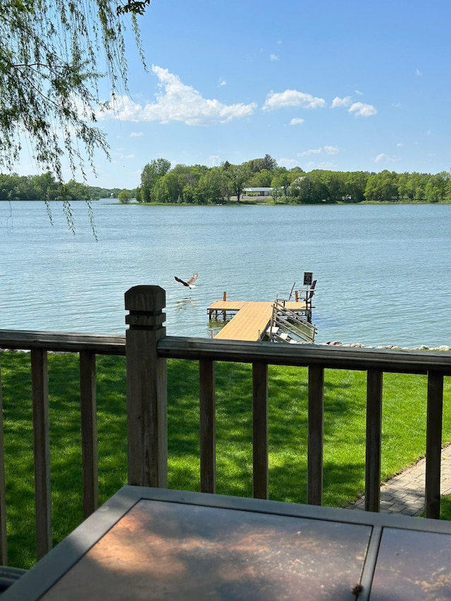 1683 Hansack Ave NE, Saint Michael, MN 55376 - water view featuring a boat dock