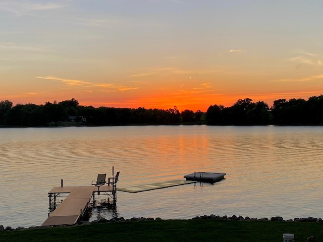 1683 Hansack Ave NE, Saint Michael, MN 55376 - dock featuring a water view