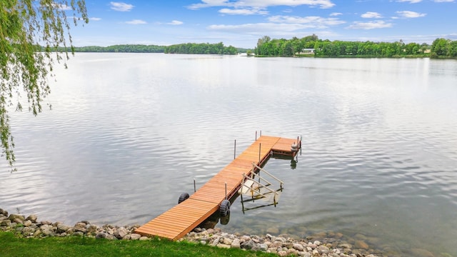1683 Hansack Ave NE, Saint Michael, MN 55376 - dock area featuring a water view