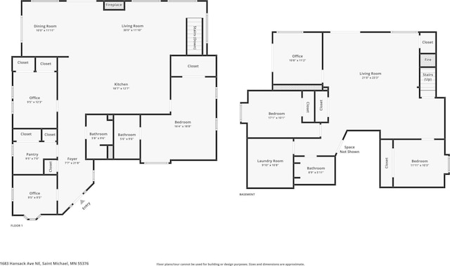 1683 Hansack Ave NE, Saint Michael, MN 55376 - property floor plan