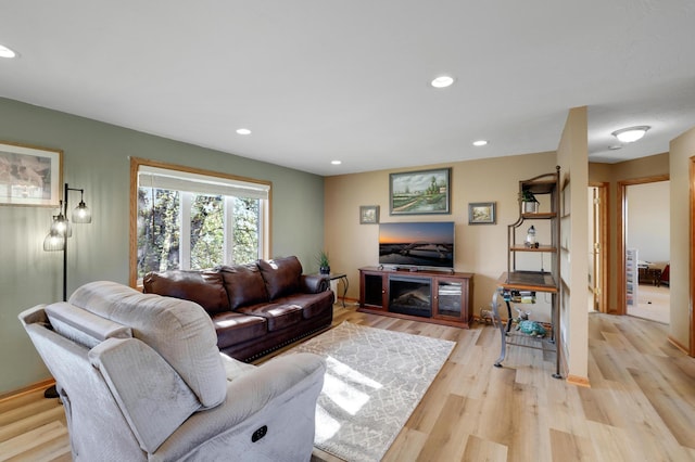 4954 Jeffers Ct, Lonsdale, MN 55046 - living area featuring light wood finished floors and recessed lighting