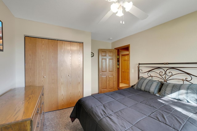 4954 Jeffers Ct, Lonsdale, MN 55046 - carpeted bedroom featuring a closet and a ceiling fan