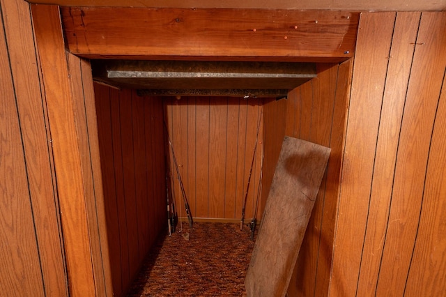 4448 43rd Ave S, Minneapolis, MN 55406 - detailed view of wooden walls and carpet floors