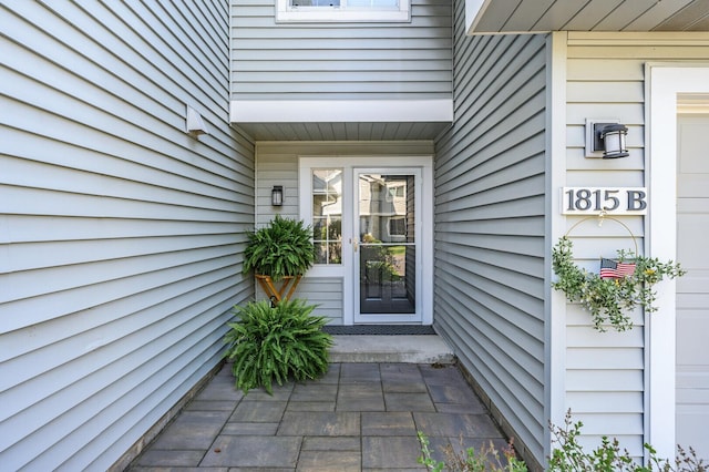 view of exterior entry