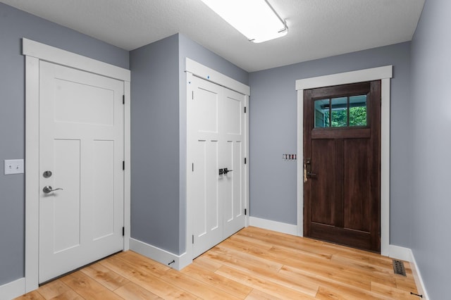 19776 214th Ave NW, Big Lake Twp, MN 55309 - entrance foyer featuring light wood-style flooring, baseboards, and a textured ceiling