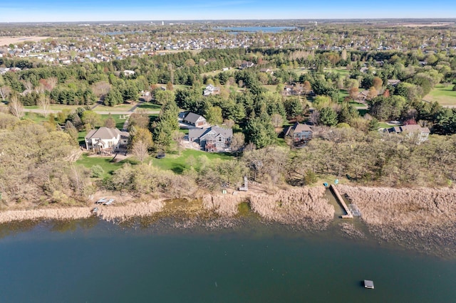 19776 214th Ave NW, Big Lake Twp, MN 55309 - aerial overview of property's location featuring a nearby body of water
