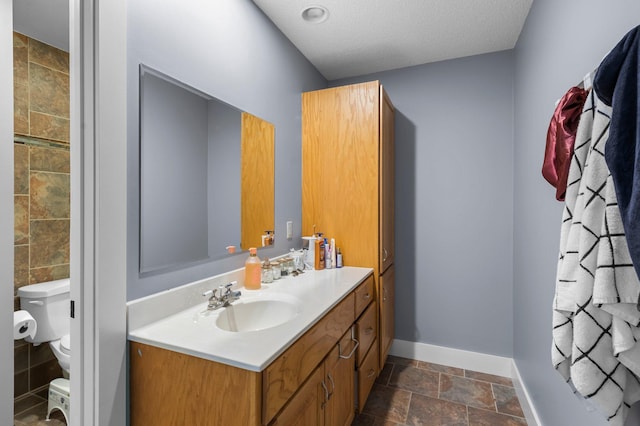19776 214th Ave NW, Big Lake Twp, MN 55309 - bathroom featuring vanity and stone tile floors