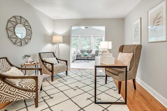 14716 Oak Run Ln, Burnsville, MN 55306 - office featuring light wood-style floors and a ceiling fan