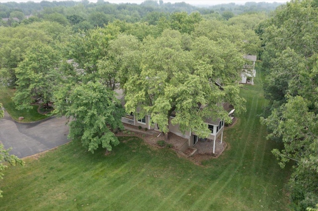 14716 Oak Run Ln, Burnsville, MN 55306 - aerial view of property's location featuring a heavily wooded area