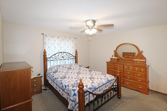 4129 6th St S, Saint Cloud, MN 56301 - bedroom with carpet floors and ceiling fan