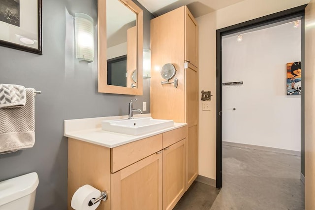 730 Stinson Blvd Unit 205, Minneapolis, MN 55413 - half bath with concrete floors, toilet, and vanity