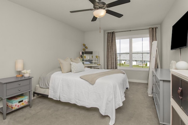 18122 Garland Path, Lakeville, MN 55044 - bedroom with carpet floors, baseboards, and a ceiling fan