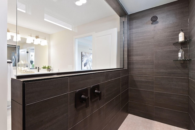 full bathroom with a walk in shower