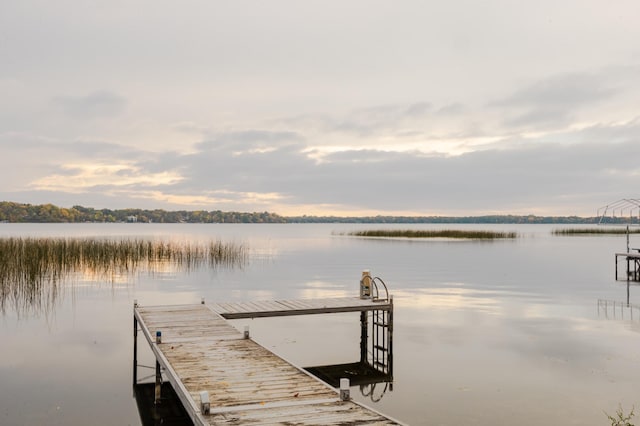 2520 Le Homme Dieu Hts NE Unit 2, Alexandria Twp, MN 56308 - dock area featuring a water view