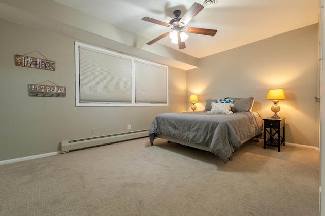 2520 Le Homme Dieu Hts NE Unit 2, Alexandria Twp, MN 56308 - bedroom with a baseboard radiator, carpet, and baseboards