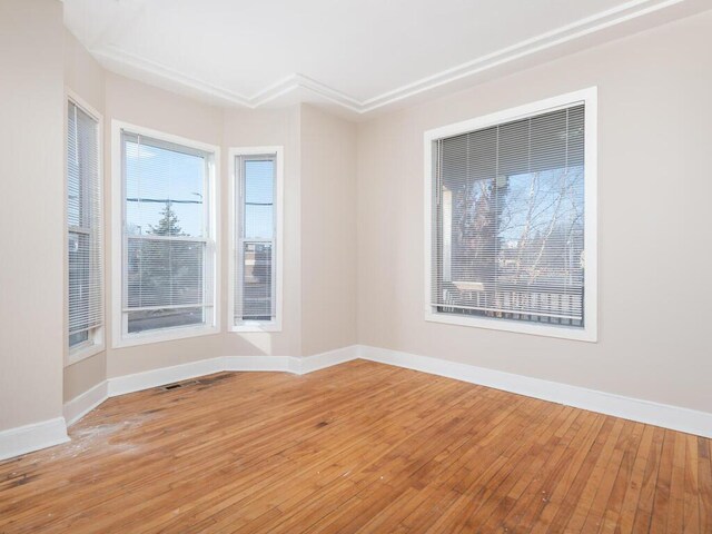 2100 Dupont Ave N, Minneapolis, MN 55411 - unfurnished room featuring baseboards and light wood-style floors