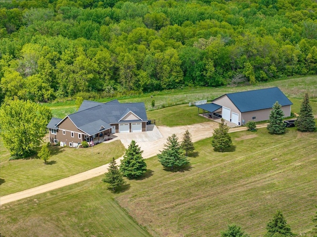 1704 156th St, Erin Prairie Twp, WI 54017 - view of subject property with a forest