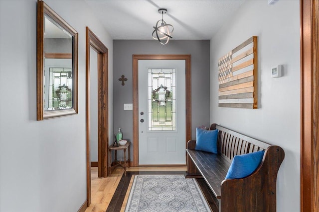 1704 156th St, Erin Prairie Twp, WI 54017 - foyer with healthy amount of natural light and light wood-style flooring