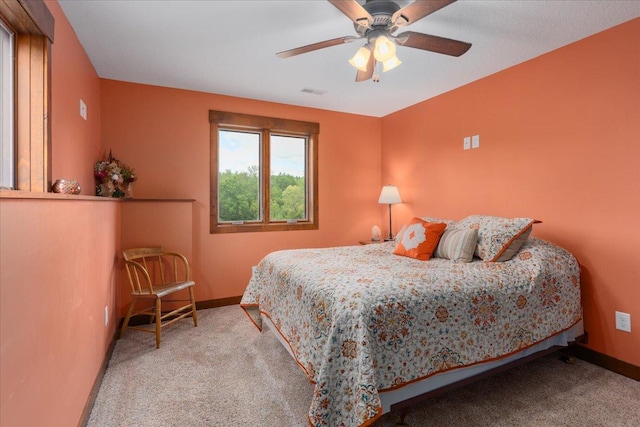 1704 156th St, Erin Prairie Twp, WI 54017 - carpeted bedroom featuring baseboards and a ceiling fan