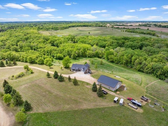 1704 156th St, Erin Prairie Twp, WI 54017 - overview of rural landscape featuring a forest
