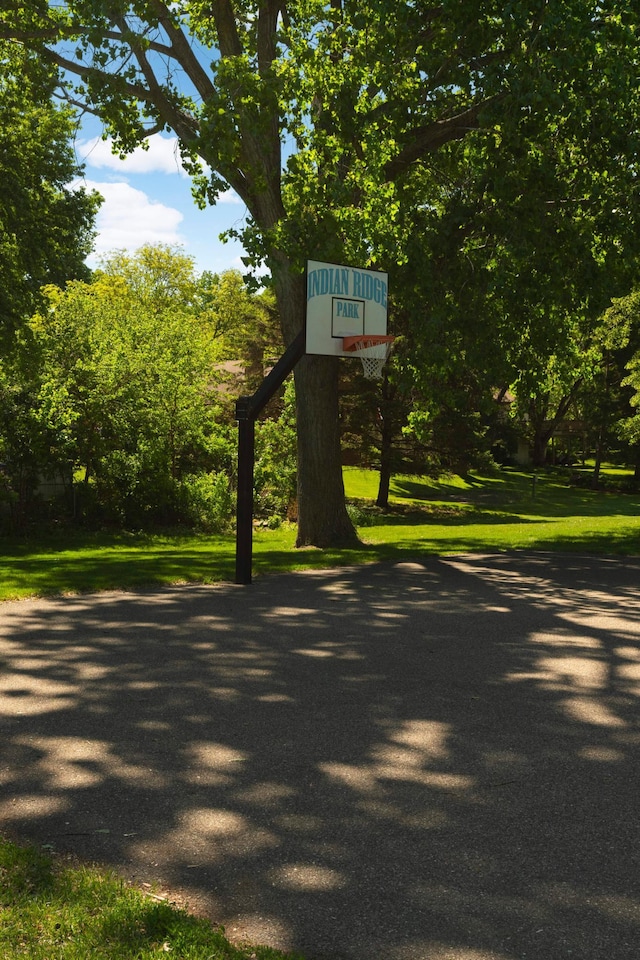 view of basketball court