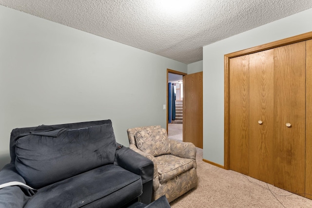 13367 Martin St NW, Andover, MN 55304 - living area with carpet and a textured ceiling