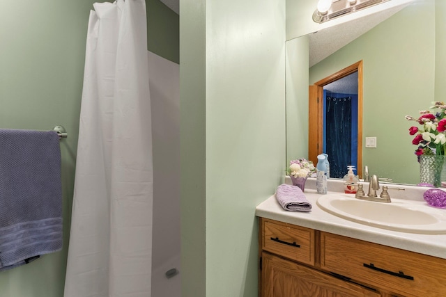 13367 Martin St NW, Andover, MN 55304 - full bathroom with vanity and a shower with shower curtain
