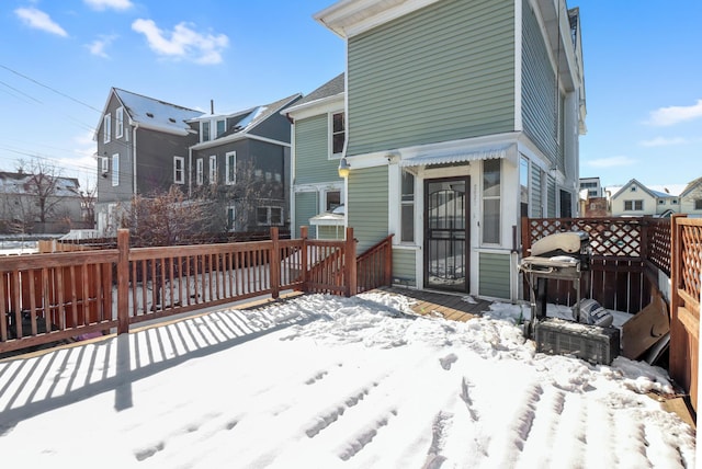 view of front of property with fence