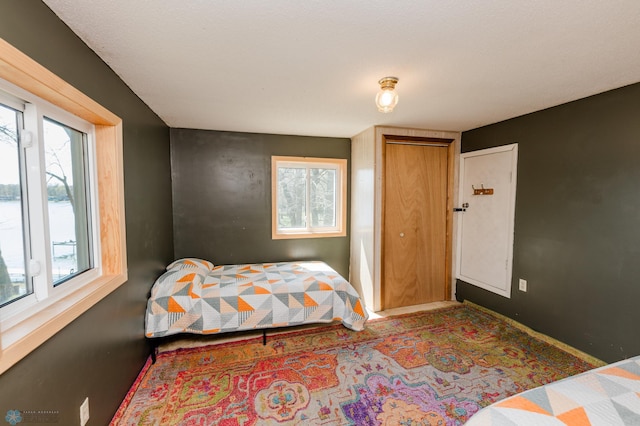 20850 Leona Beach Rd, Erie Twp, MN 56578 - carpeted bedroom featuring multiple windows and baseboards