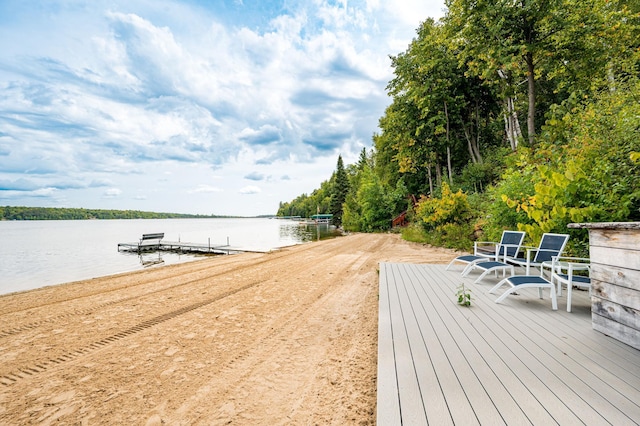 20380 Crystal Springs Loop, Harris Twp, MN 55744 - dock area featuring a water view