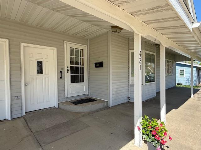 421 Main St E, Eitzen, MN 55931 - doorway to property with covered porch