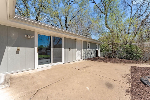 view of patio with fence