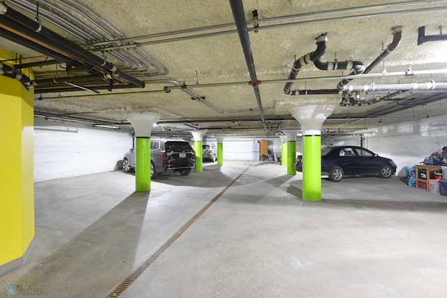 view of parking deck