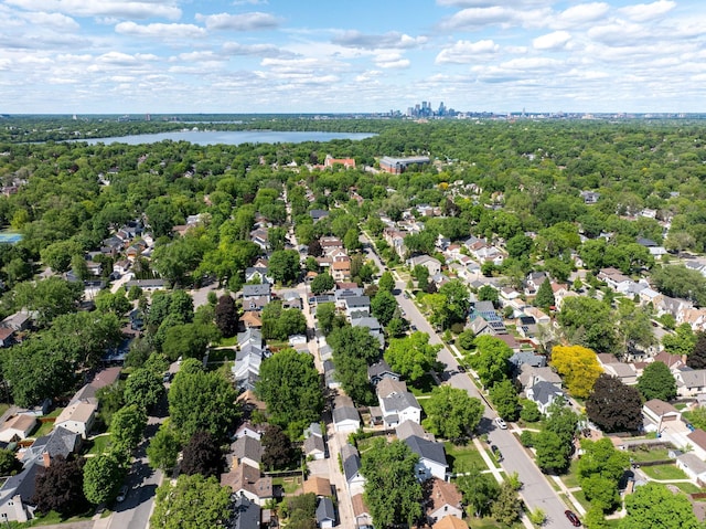 5341 Knox Ave S, Minneapolis, MN 55419 - aerial perspective of suburban area featuring a large body of water