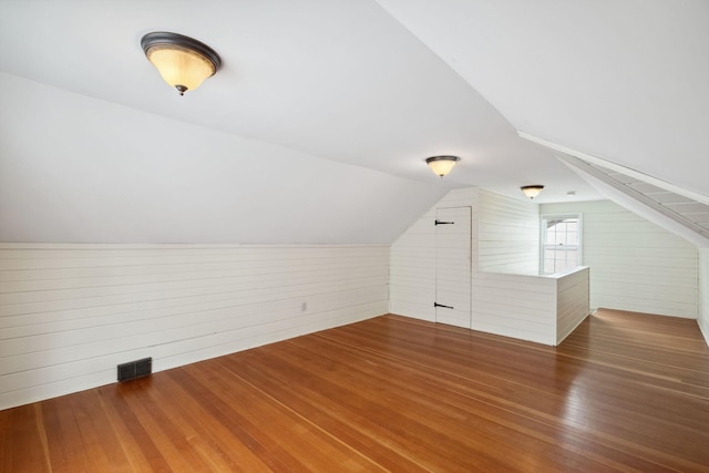 5341 Knox Ave S, Minneapolis, MN 55419 - bonus room with wood walls, wood finished floors, and lofted ceiling
