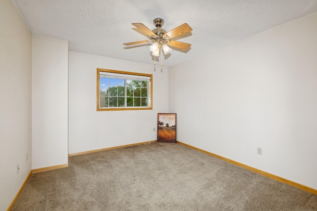 13210 Meadowood Trl NW Unit 63Nw, Coon Rapids, MN 55448 - carpeted empty room with baseboards, ceiling fan, and a textured ceiling