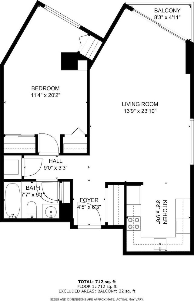 26 10th St W Unit 1701, Saint Paul, MN 55102 - room layout