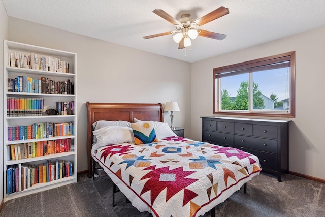 11200 Walnut Ln, Woodbury, MN 55129 - carpeted bedroom featuring a ceiling fan and baseboards
