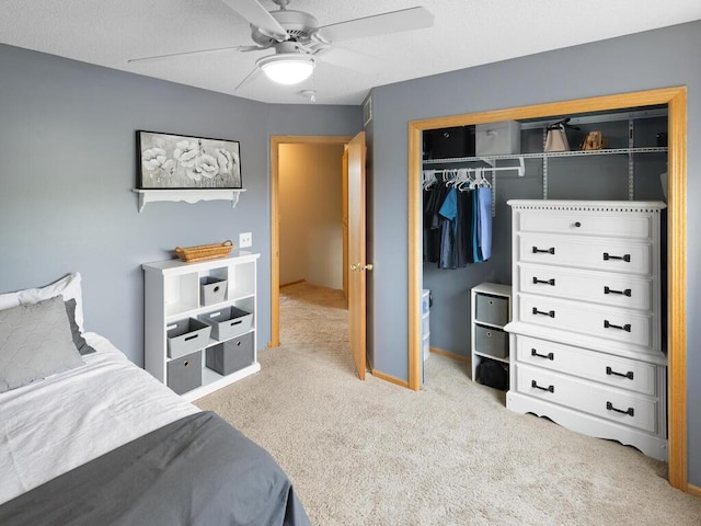 6700 210th Lane Cir N, Forest Lake, MN 55025 - bedroom featuring carpet flooring, a closet, and ceiling fan