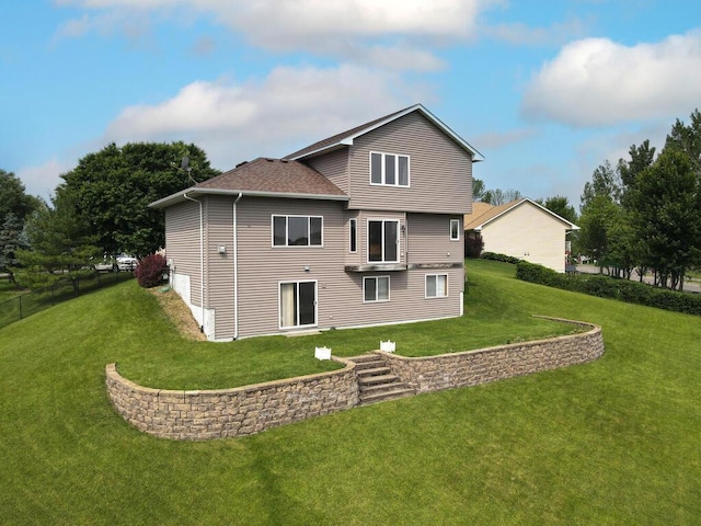6700 210th Lane Cir N, Forest Lake, MN 55025 - rear view of house featuring a shingled roof