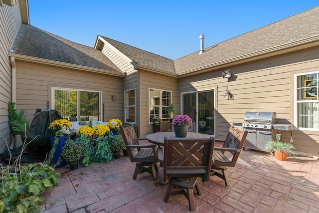 24064 Rivers Edge Rd, Rogers, MN 55374 - view of patio / terrace featuring grilling area and outdoor dining space