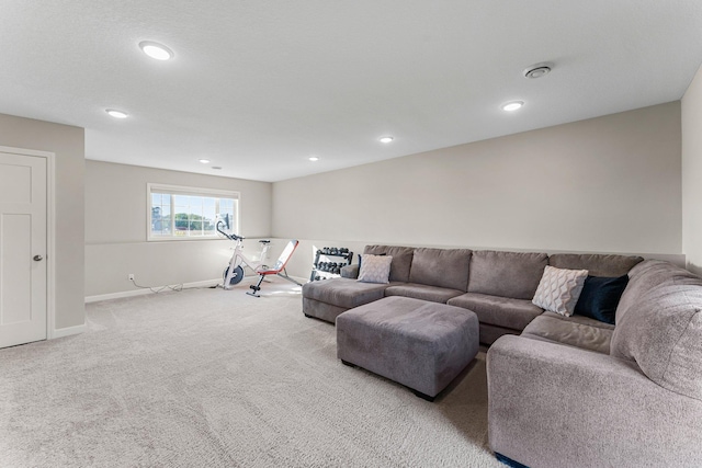 1120 7th Ave NE, Isanti, MN 55040 - living area featuring carpet flooring and recessed lighting