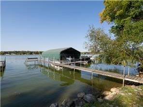 1555 Bluebird Ln, Mound, MN 55364 - dock area featuring a water view and boat lift