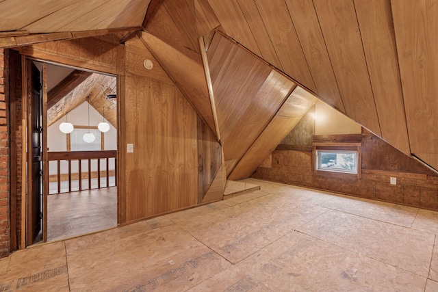 518 32nd St, Minneapolis, MN 55408 - bonus room with vaulted ceiling and wooden walls
