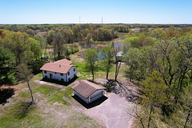 view from above of property