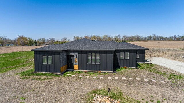 20355 Cedar Lake Trl, Shieldsville Twp, MN 55052 - view of front of home with a shingled roof and board and batten siding