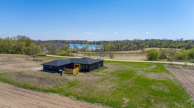 20355 Cedar Lake Trl, Shieldsville Twp, MN 55052 - aerial view of property and surrounding area featuring a large body of water