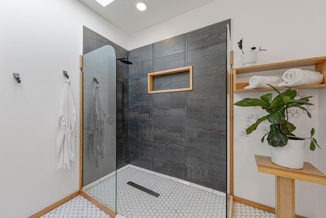 20355 Cedar Lake Trl, Shieldsville Twp, MN 55052 - full bathroom featuring walk in shower and baseboards